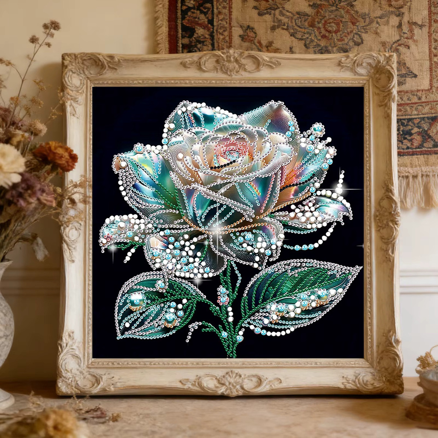 MOJOYCE Blumen-Spezialform 5D DIY Teilbohr-Diamantkunst-Set, adults - Bild 2