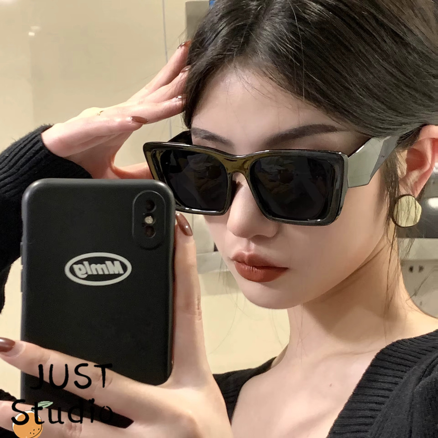 Sonnenbrille Cat-Eye, Vollrand, Kunststoff, Schwarz, Unisex - Bild 3