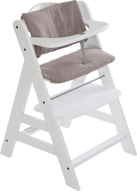 Hauck Hochstuhlauflage Deluxe Stretch Beige atmungsaktiv und waschbar - Bild 1