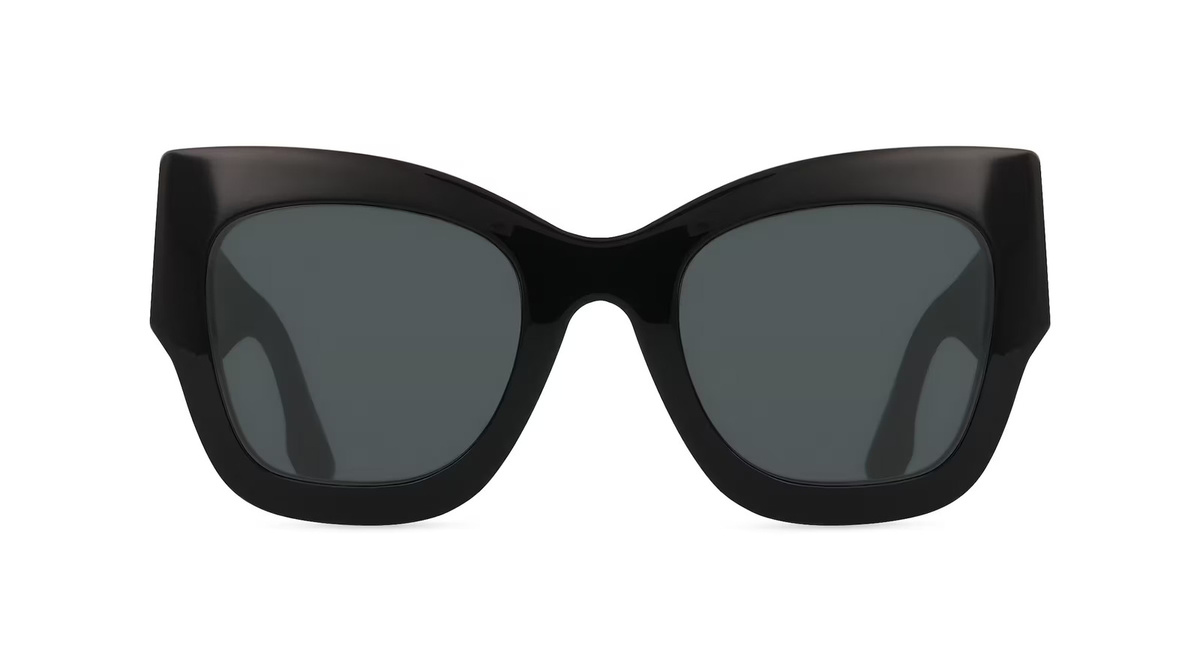 Victoria Beckham VB652S Sonnenbrille Butterfly, Vollrand, Acetat, Unisex, Schwarz, Grau - Bild 2
