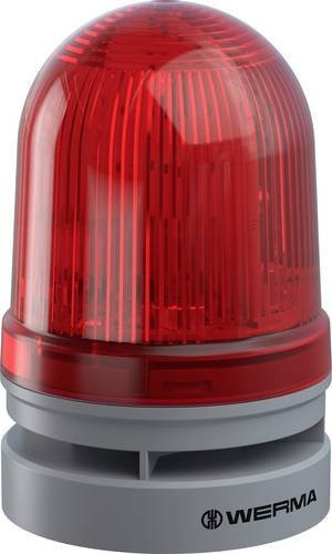 Werma Signalleuchte Midi TwinFLASH Combi 115-230VAC RD 461.120.60 Rot 110 dB - Bild 1