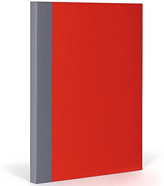 FANTASTICPAPER Notizbuch XL kariert in Cherry-Grey mit Flexcover und Lesezeichen, B: 20 cm, H: 27,5 cm - Bild 1