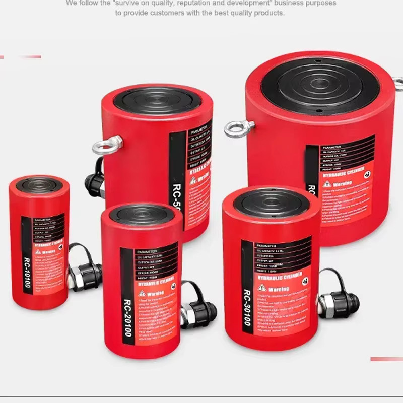 YunlinLi Langhub-Hydraulikzylinder in Rot mit 100 mm Hub - Bild 3