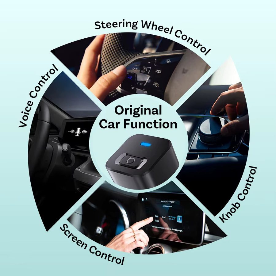 Ottocast Mini Dot Express Kabelloser CarPlay und Android Auto Adapter 2-in-1 USB-Dongle in Schwarz - Bild 3
