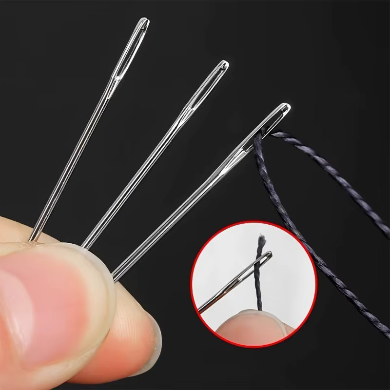 18-teiliges Multifunktionales Nähnadel-Set aus Metall in Silber für Kleidungsreparatur und DIY-Handnäharbeiten - Bild 5