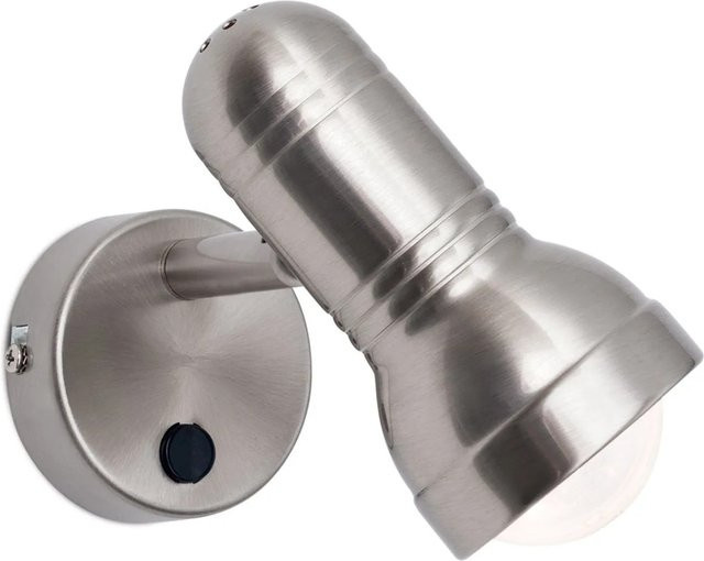 Orion Leuchten Strahler Wilhelm in Satin/Nickel-matt mit 1 x E27 Fassung - Bild 1