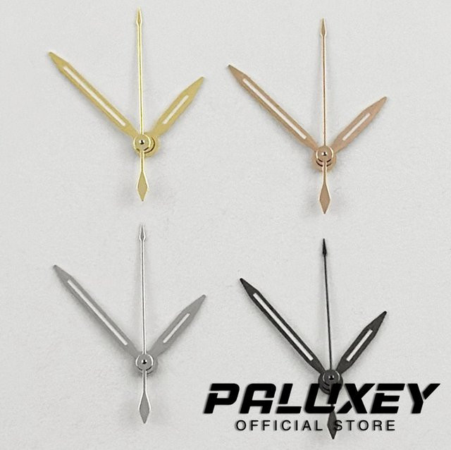 PALUXEY Uhrzeiger, Silber, Gun Gold, Overseas Series - Bild 1