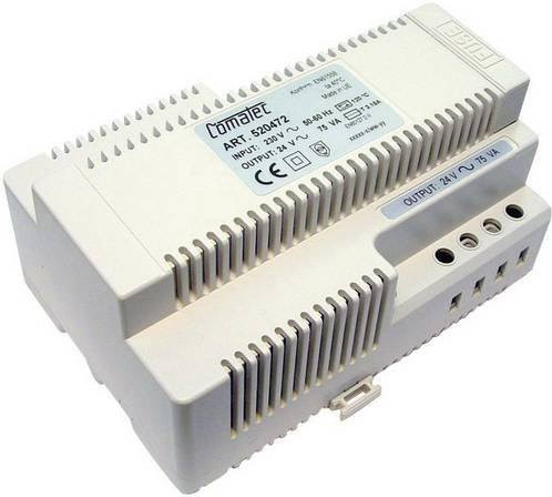 Comatec TBD207524F8 Hutschienen-Netzteil DIN-Rail 24 V/AC 3.13A 75 VA in Grau und Weiß - Bild 1