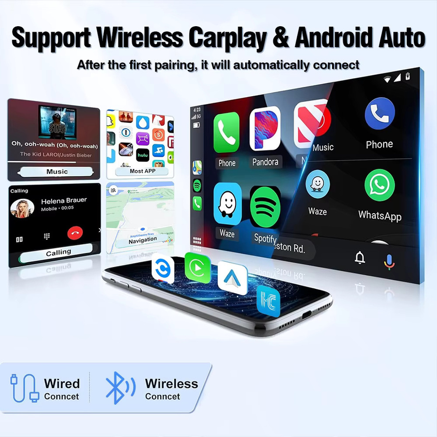 AUTOTOP Kabelloses CarPlay und Android Auto Interface Nachrüst-Kit für Peugeot Citroen DS RNEG NG4 RNEG2 - Bild 2