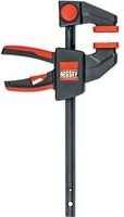 Bessey Einhandzwinge EZL 450/80 in Schwarz-Rot mit einer maximalen Spannweite von 450 mm und einer Ausladung von 80 mm - Bild 1