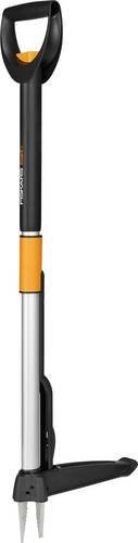 Fiskars Smartfit Teleskop Unkrautstecher in Schwarz und Orange aus Stahl und Kunststoff, Höhe: 102 cm, Breite: 31,5 cm - Bild 1