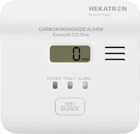 Hekatron KonexXt CO One Kohlenmonoxid-Melder in Weiß mit 10-Jahres-Batterie - Bild 1
