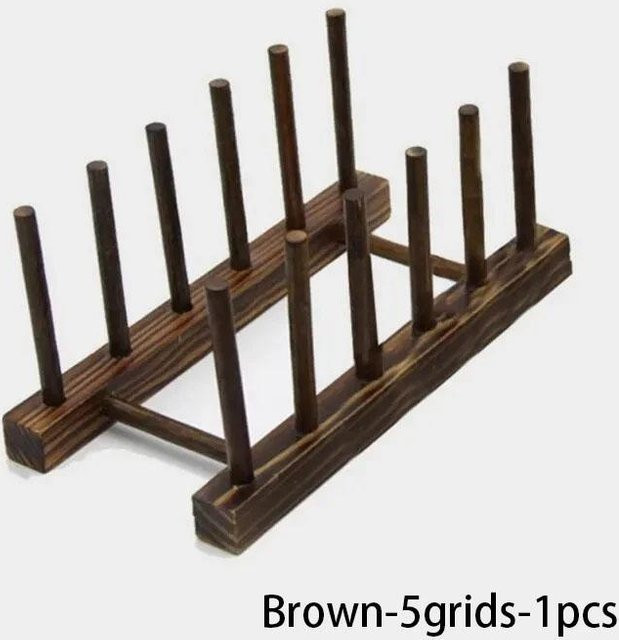 Multifunktions-Holzständer von Household supplies MH in Braun als Organizer für Küche und Tisch - Bild 1