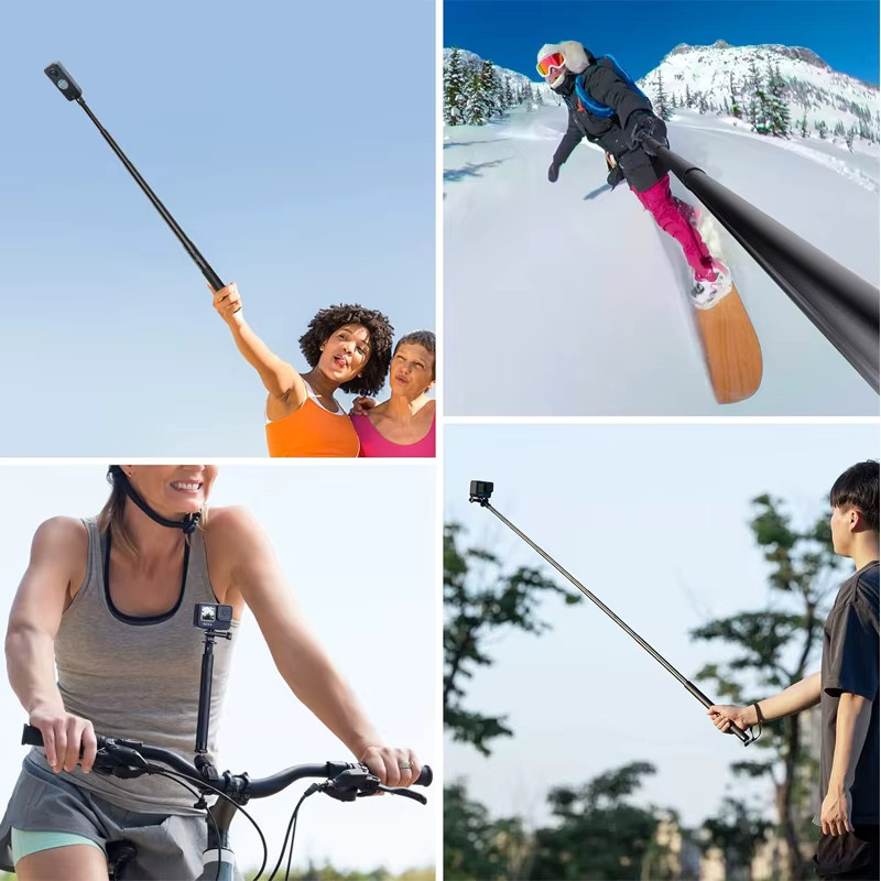 Insta360 Handheld Selfie Stick Stativ Kugel Bundle für X5 X4 X3 X2 und RS Action Kameras in Schwarz - Bild 5