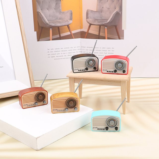 Antike Puppenhaus Miniatur Simulation Mini Radio Modell, Zubehör, 1-teiliges Set - Bild 1