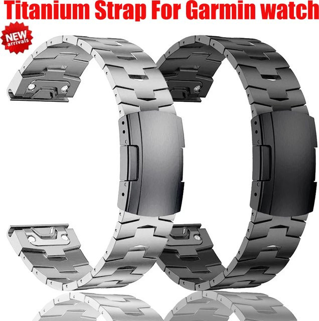 CHIICSMART Uhrenarmband Titan, Schwarz, Unisex, 26mm, 22mm - Bild 1
