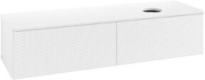 V&B Waschtischunterschrank Antao mit Frontstruktur in Weiß, B/T: 160 x 50 cm - Bild 1