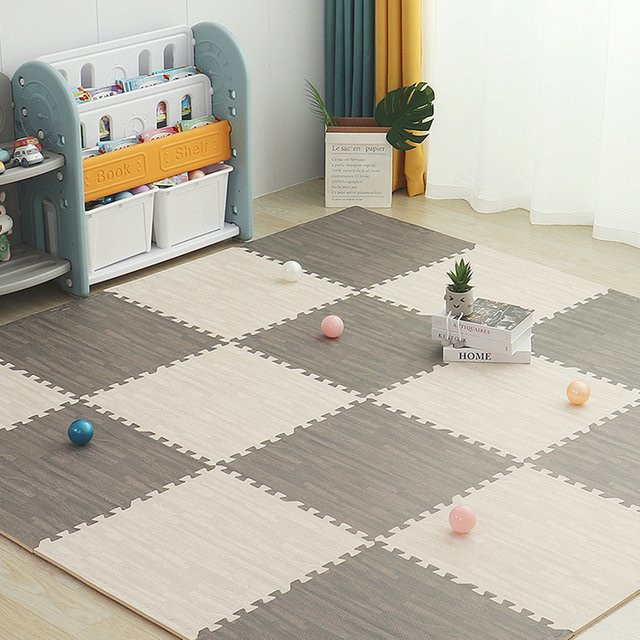 DHDH Holzmaserung Bodenschaum Puzzle-Matte - Bild 1