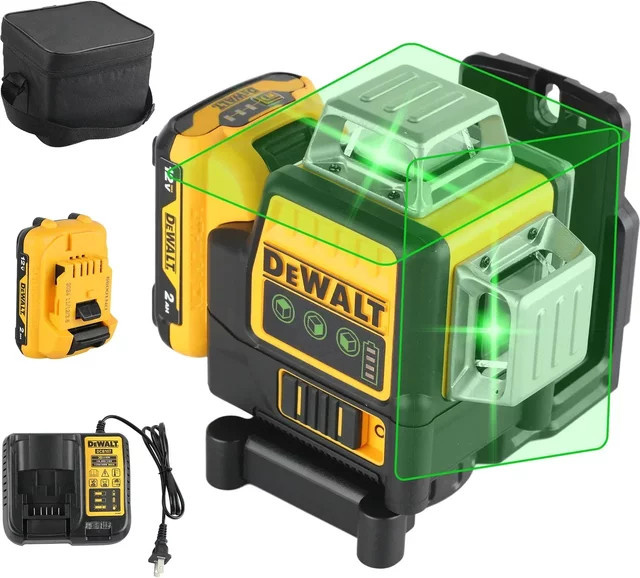 DeWalt DW089LG 12V Lithium-Akku Laser-Wasserwaage mit 12 grünen Linien und 360 Grad vertikaler Messung für den Outdoor-Einsatz - Bild 1