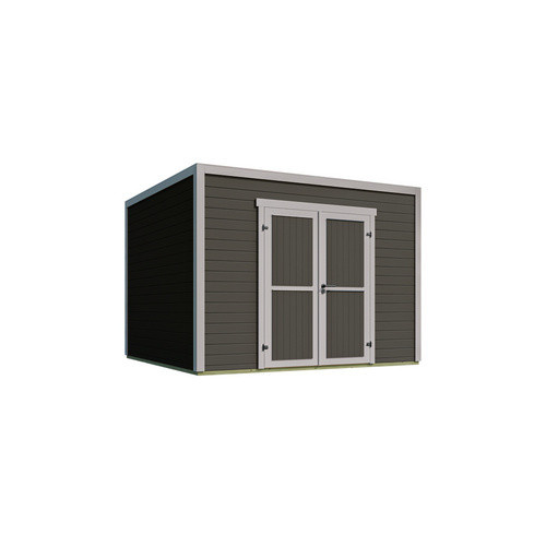 Weka Gartenhaus Batu 3 Log Cabin mit Flachdach in Grau, B/T: 300 x 300 cm - Bild 4
