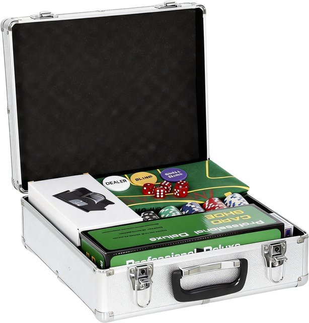 Sportnow Pokerkoffer, Pokerset, abschließbar, mit 500 Chips - Bild 1