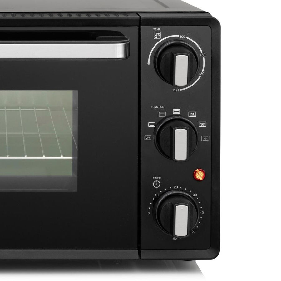 Tristar Mini-Backofen OV-3622 in Schwarz aus Metall mit Grillfunktion, Ober- und Unterhitze sowie Timer, B/H/T: 47 x 41 x 32 cm - Bild 2