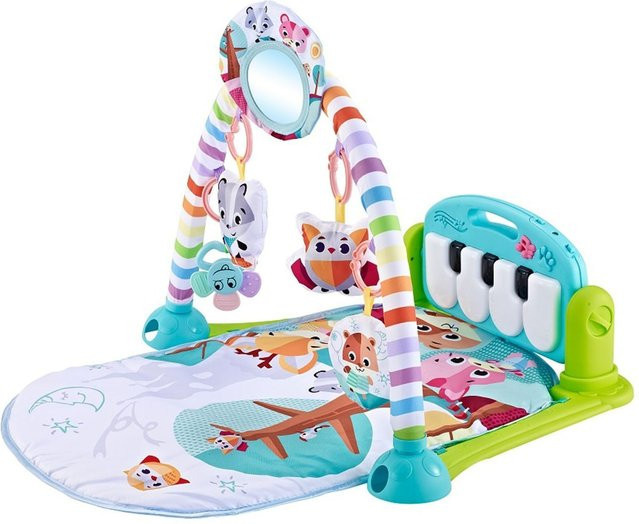 Kikkaboo Piano Krabbeldecke Spielcenter mit Plüschfiguren blau - Bild 1