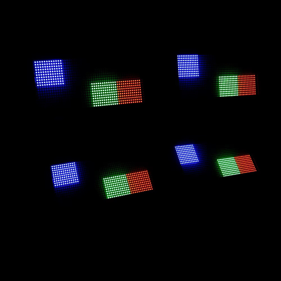 SHEHDS RGB LED Stroboskop-Licht 200W mit 960 RGB SMD Wash-Effekt in Schwarz für DJ, Disco und Bühne - Bild 2