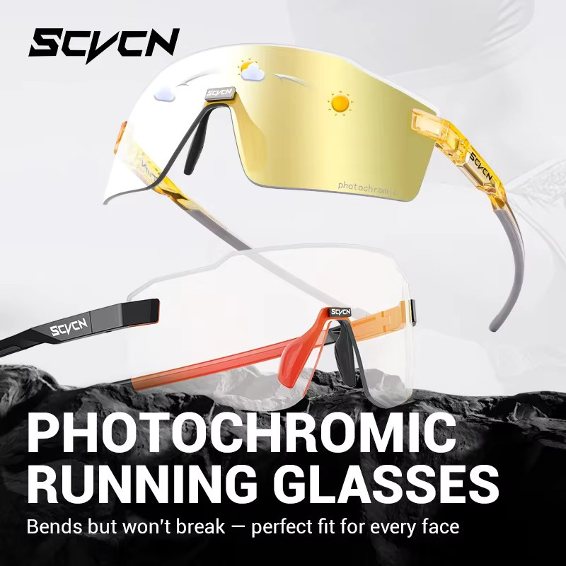 SCVCN Photochrome Sportsonnenbrille, Unisex, multicolour, Kunststoff - Bild 3