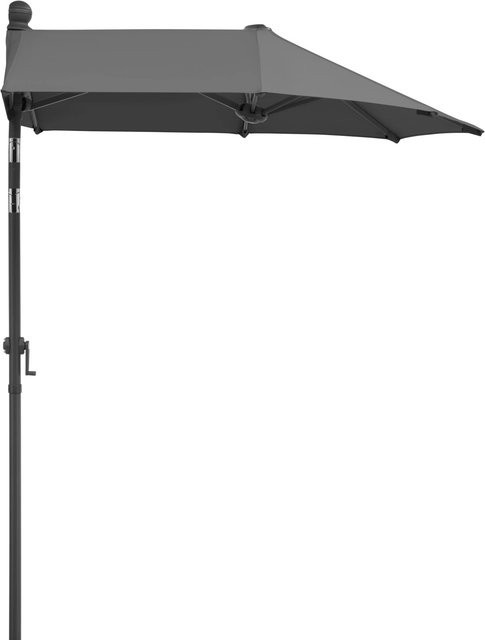 Schneider Schirme Balkonschirm Salerno Mezza in Anthrazit mit UPF 50+ Sonnenschutz, Breite: 150 cm, Tiefe: 150 cm, Höhe: 228 cm - Bild 1