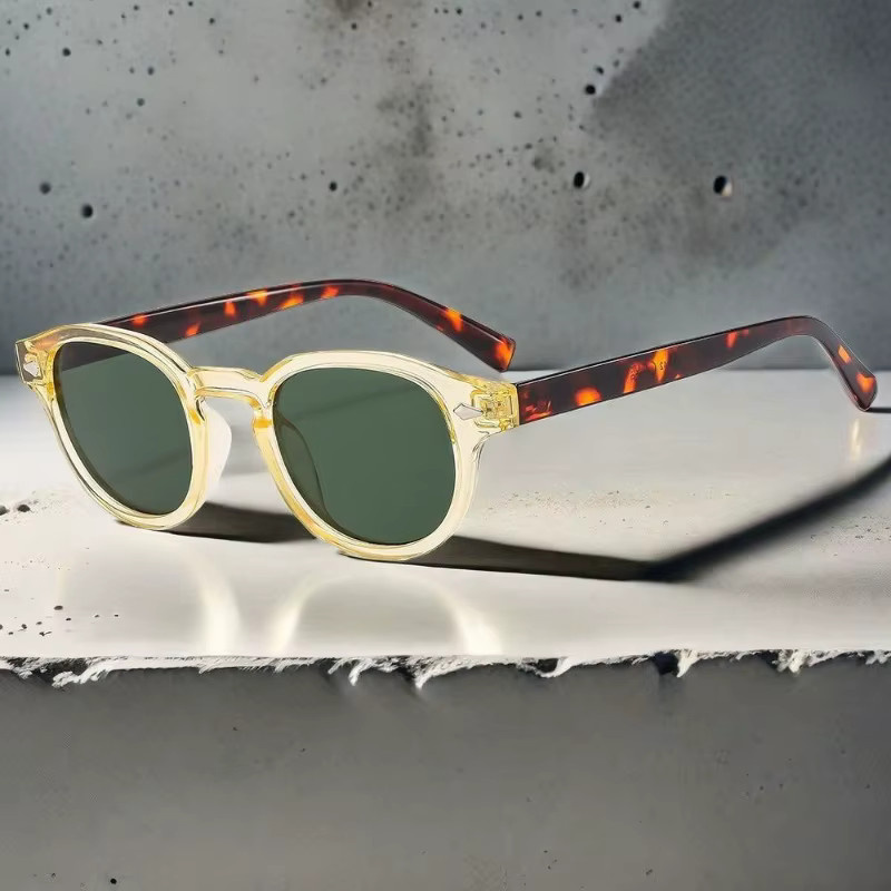 Samjune Retro-Sonnenbrille, Vollrand, rund - Bild 4