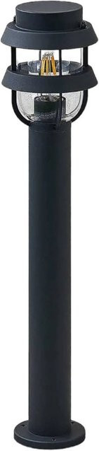 Lindby Außenleuchte Alvaro Modern Schwarz Aluminium 1-flammig E27 IP44 - Bild 1