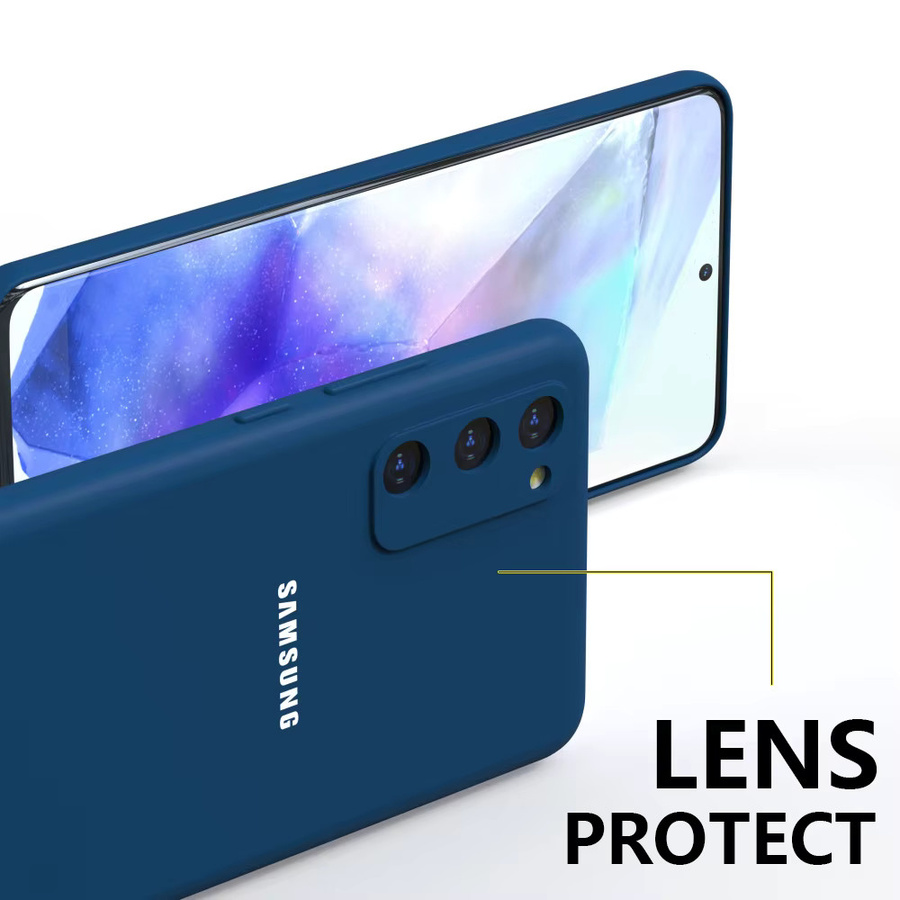 Stoßfeste Silikonhülle für Samsung Galaxy S20 FE, S25, S24, S23, S21 FE mit Kameraschutz in Schwarz - Bild 3
