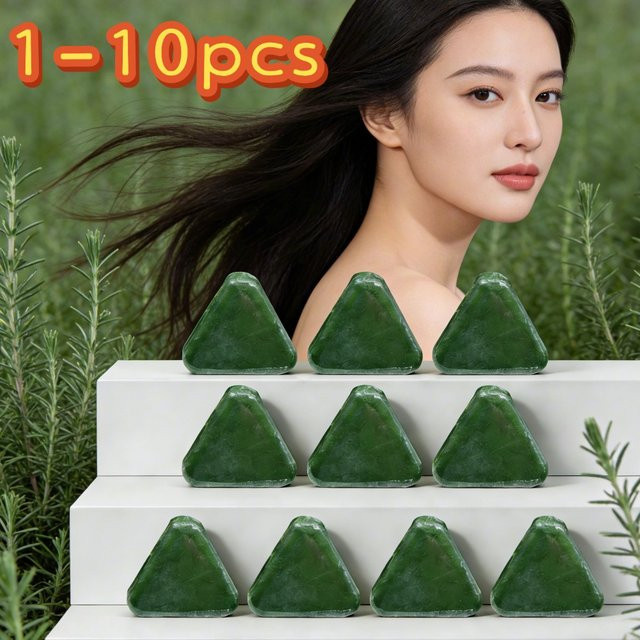 Usman Grass Shampoo-Seife, für fettiges Haar, Unisex - Bild 1