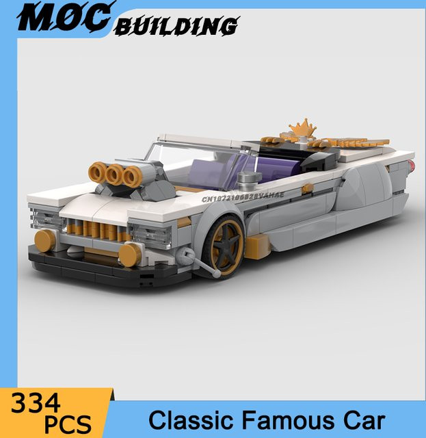 MOCBUILDING Rennsport-Auto, Fahrzeug, weiß - Bild 1