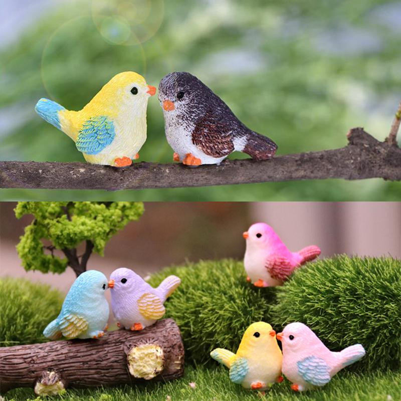 Ziper Künstliche kleine Vogelfigur aus Harz als Heimdekoration und Mini-Gartenzubehör - Bild 4