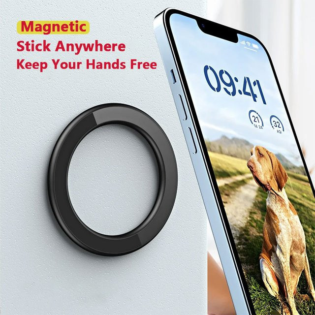 Universeller magnetischer Handyhalter für MagSafe iPhone und iPad zur Auto- und Wandmontage in Schwarz oder Weiß - Bild 1