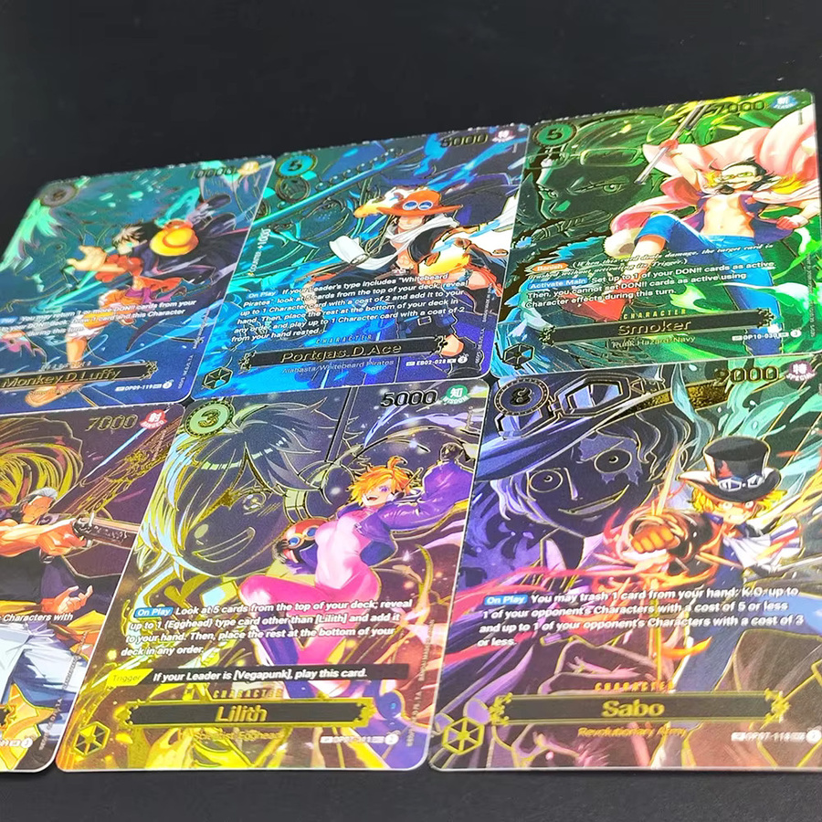 Bandai One Piece Sammel Karten, 6-teiliges Set, Englisch, Piraten - Bild 2