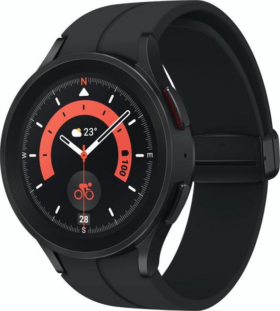 Samsung Galaxy Watch5 Pro Smartwatch in Black Titanium mit Bluetooth und GPS - Bild 1