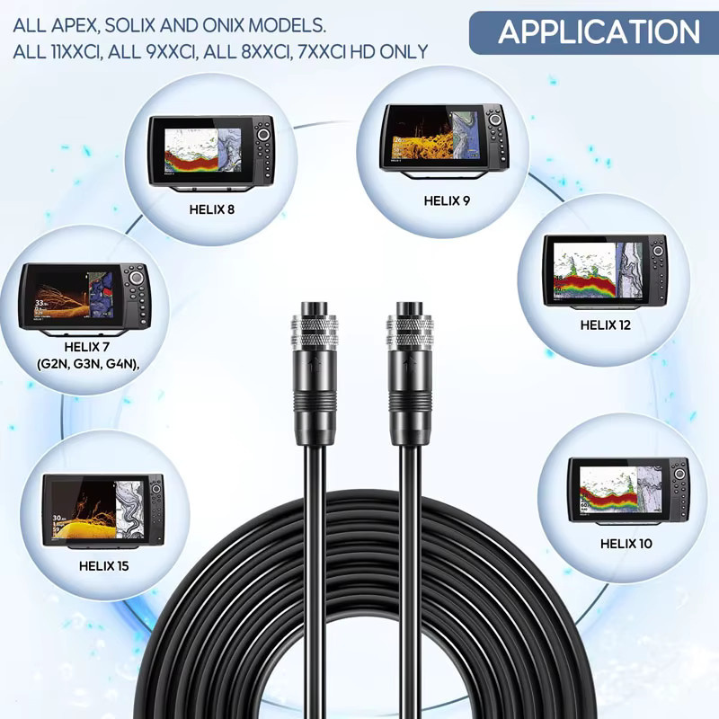Humminbird Boot-Ethernet-Kabel 720073-2 AS EC 10E in Schwarz, 3 Meter Länge für SOLIX, Helix G2N, G1, Onix, ION und die Serien 1100, 900, 800, 700 - Bild 3