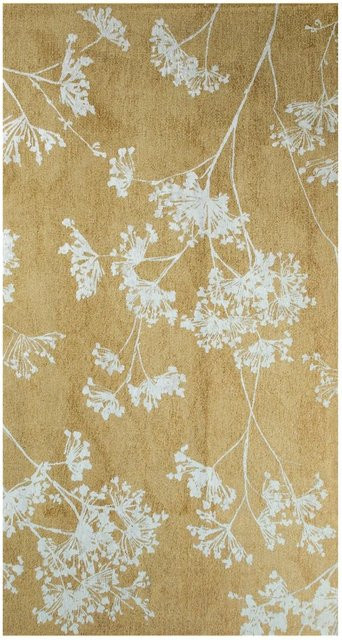 Lola&Moi Teppich Herbarium in Gold und Grün, Breite: 80 cm, Tiefe: 150 cm - Bild 1