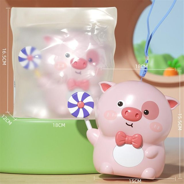 Süßes Cartoon-Sparschwein aus Kunststoff als Spardose und Dekoration für Kinder in Weiß - Bild 1