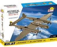 COBI Konstruktionsspielzeug Lockheed P-38H Lightning Flugzeug in Braunton aus Klemmbausteinen - Bild 1