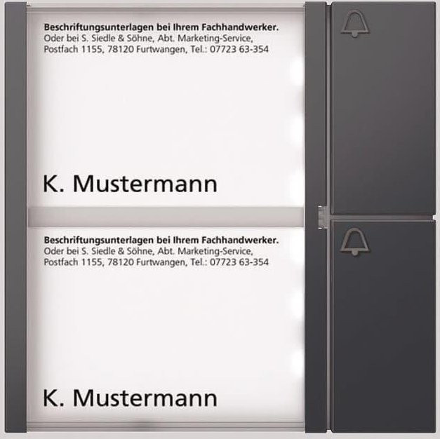 Siedle BTM 650-02 AG Ruftasten-Modul in Anthrazit - Bild 1