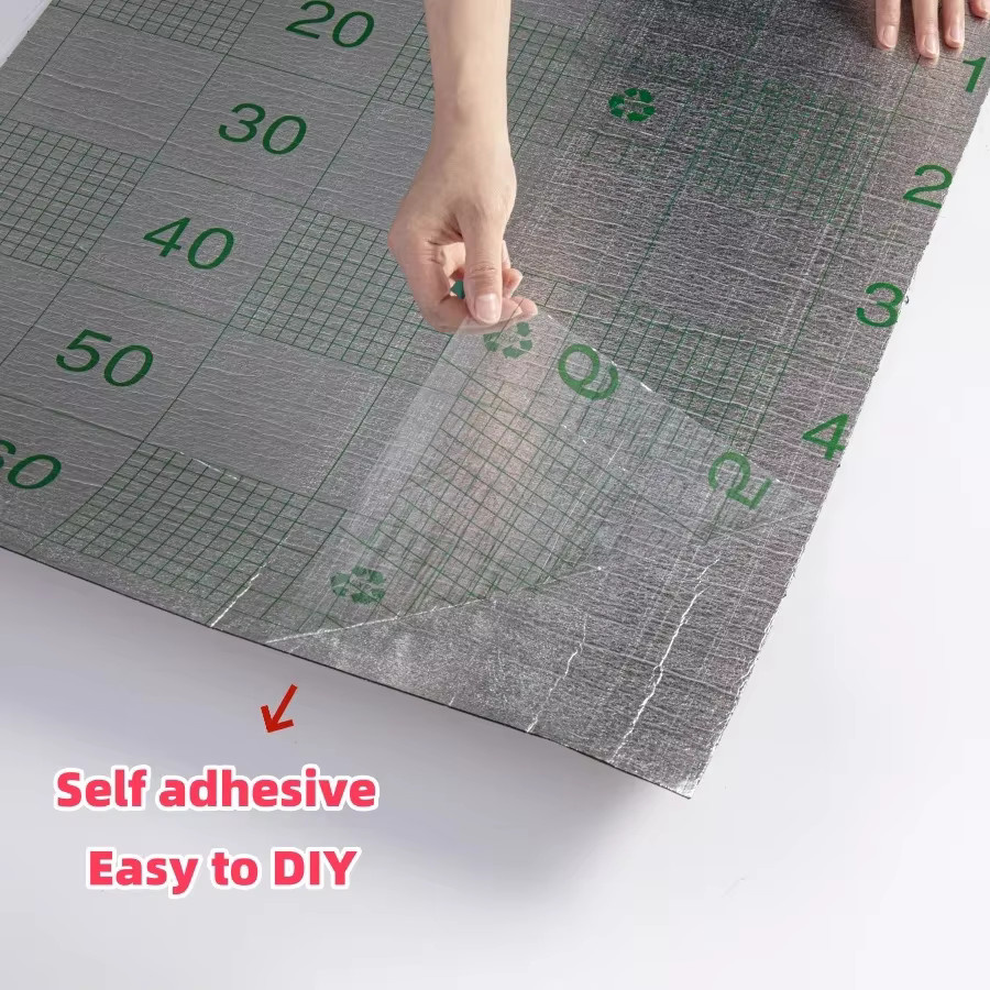SXP Selbstklebender Gitterplatten-Wandaufkleber mit 3D-Struktur und Streifen-Design für Decke und Wohnzimmer, 1 Rolle - Bild 2