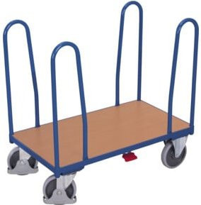 VARIOfit Seitenbügelwagen mit 4 Bügeln in Blau, Breite: 106,0 cm, Tiefe: 54,0 cm - Bild 1