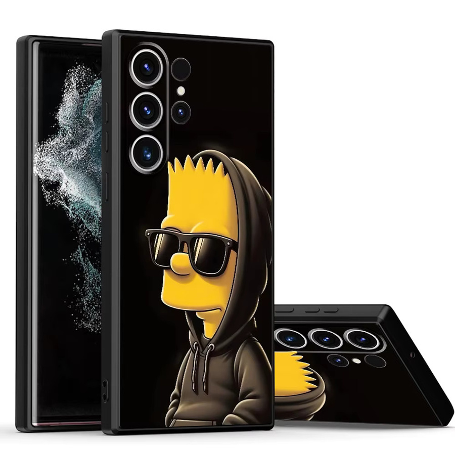 Simpsons Cartoon Handyhülle für Samsung Galaxy Note, S24, S23, S21, S20 und weitere Modelle, Multicolor - Bild 4