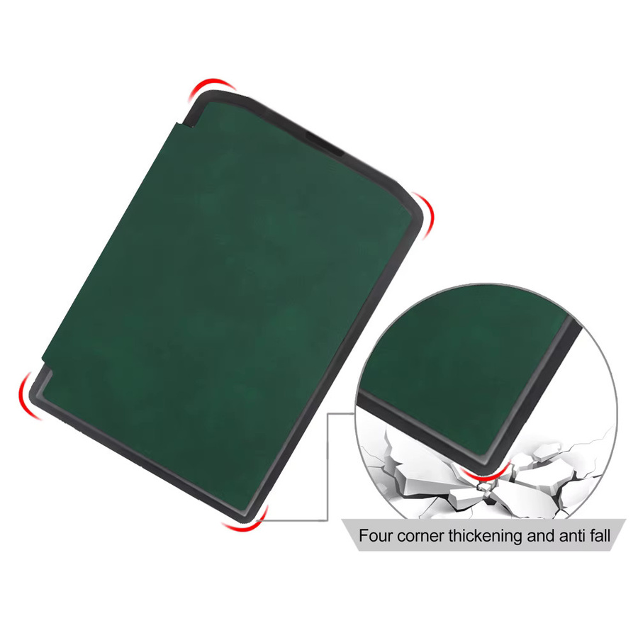 Pocketbook Flip Cover Schutzhülle aus weichem Silikonkautschuk für Pocketbook 629 Verse Pro Color 634 in Grün - Bild 2