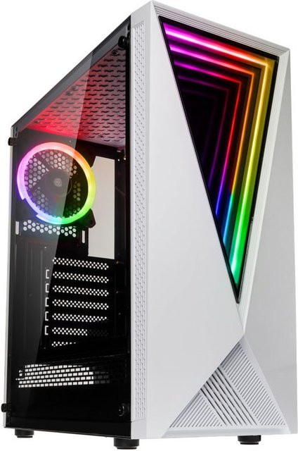 Kolink VOID RGB Midi-Tower Gaming-Gehäuse in Weiß - Bild 1
