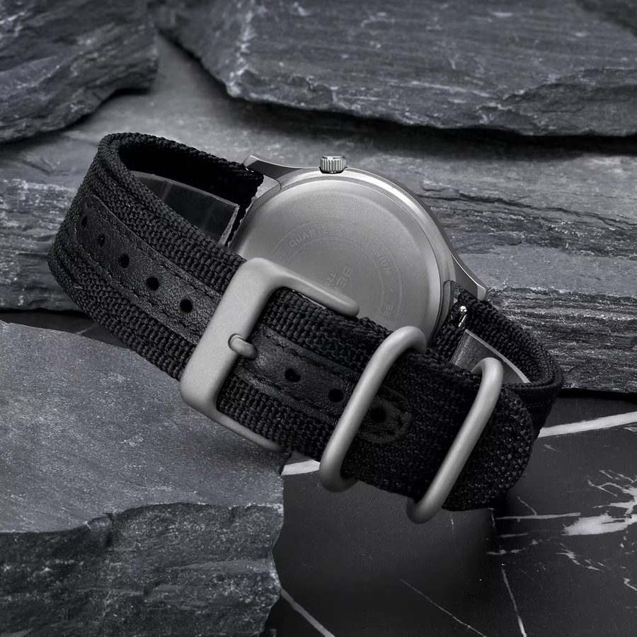 BERNY Armbanduhr Titan, Quarz, Textil/NATO, Herren, 5 ATM - Bild 5